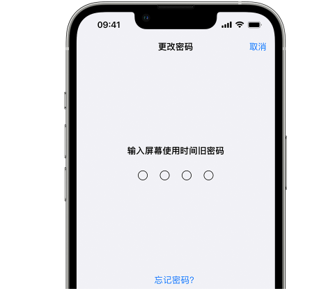 武鸣iPhone屏幕维修分享iPhone屏幕使用时间密码忘记了怎么办 