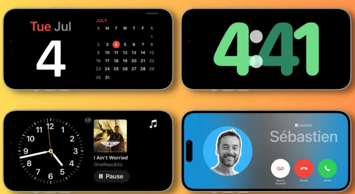 武鸣苹果手机维修分享iOS17横屏充电待机显示有什么好处 
