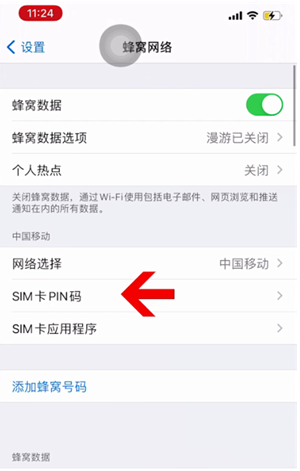 武鸣苹果14维修网分享如何给iPhone14的SIM卡设置密码 